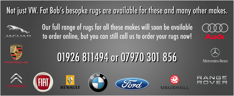 To order rugs for other makes call 01926 811494 or 07970301856