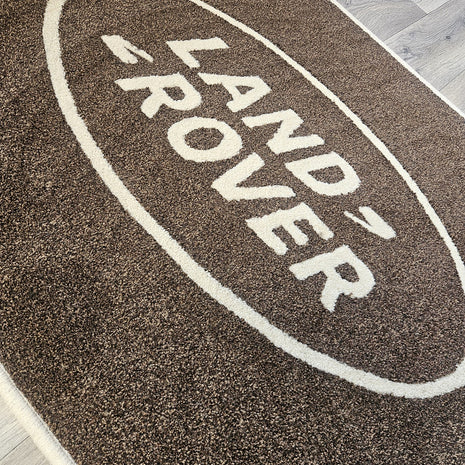 Land Rover Rectangle Rug with Border Logo - 100cm x 80cm