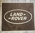 Land Rover Rectangle Rug with Border Logo - 100cm x 80cm