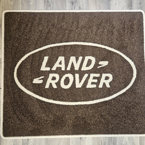 Land Rover Rectangle Rug with Border Logo - 100cm x 80cm