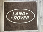 Land Rover Rectangle Rug with Border Logo - 100cm x 80cm