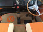 Early Bay - Cab Rug with VW Logo