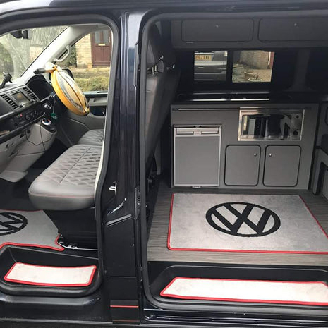 T7 2025 Transporter Manual  - Rug Set with VW Logo 1+1 or 2+1