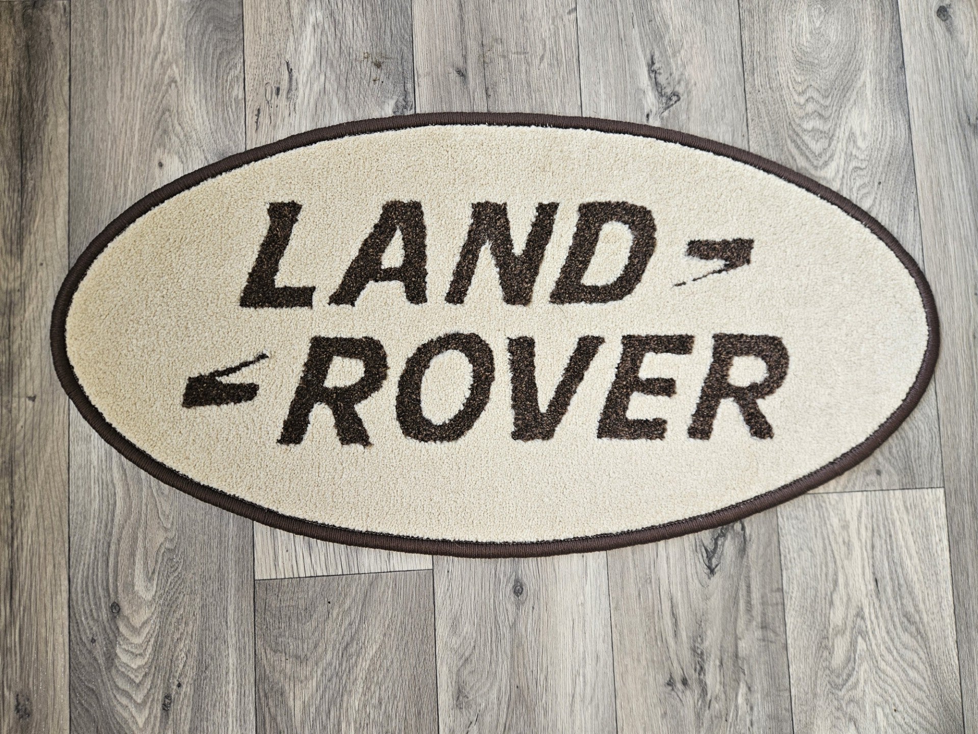 Land Rover Oval Rug with Logo