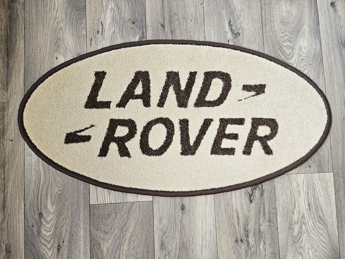 Land Rover Oval Rug with Logo