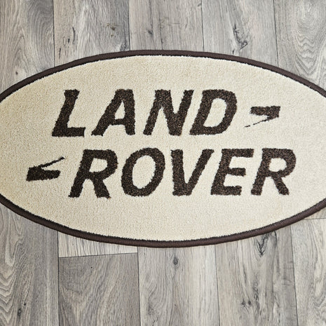 Land Rover Oval Rug with Logo