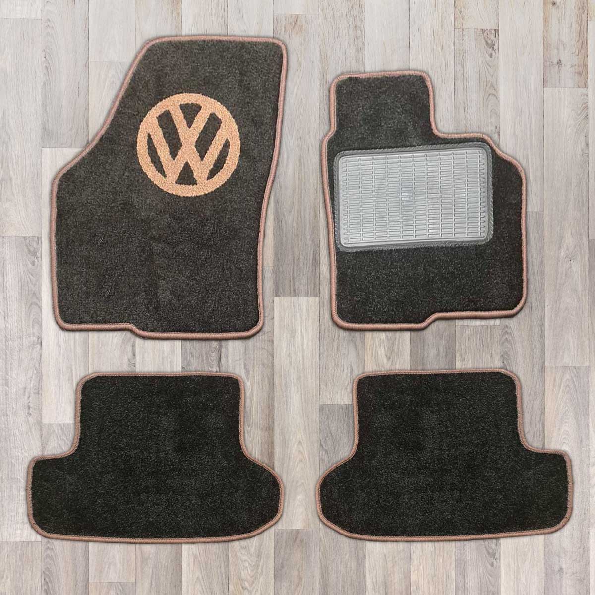 New Beetle Rug Set with VW Logo 2012 - 2019 | Fat Bob's Emporium