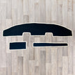 T4 dashboard 3 piece carpet set in black and white colours