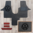 T6 cab mat set including cab mat, side steps, and living area rug