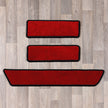T6 side step rugs in red and black colours